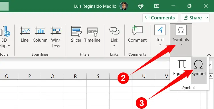 How to type the greater than or equal to symbol in Excel