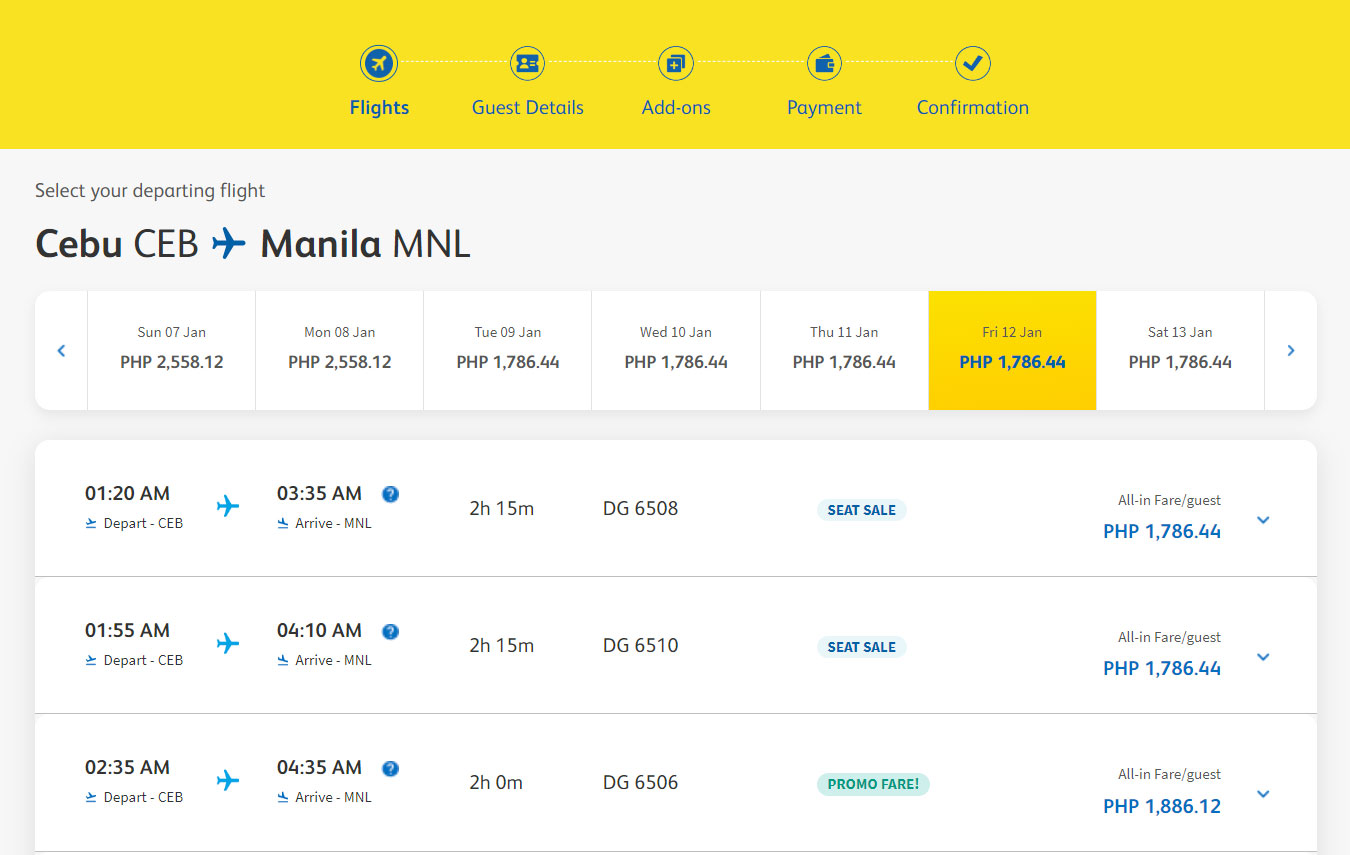 How to book Cebu Pacific promo and seat sale