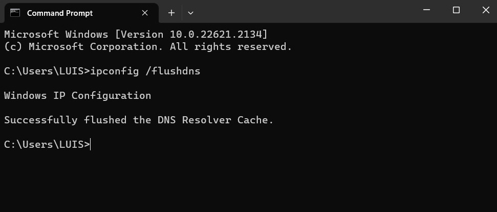 How to clear the DNS cache in Windows