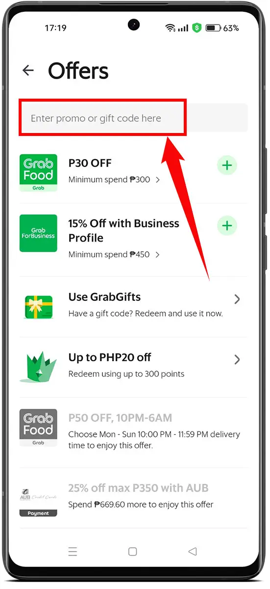 How to apply Grab vouchers