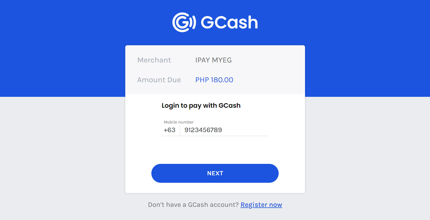 Login to GCash