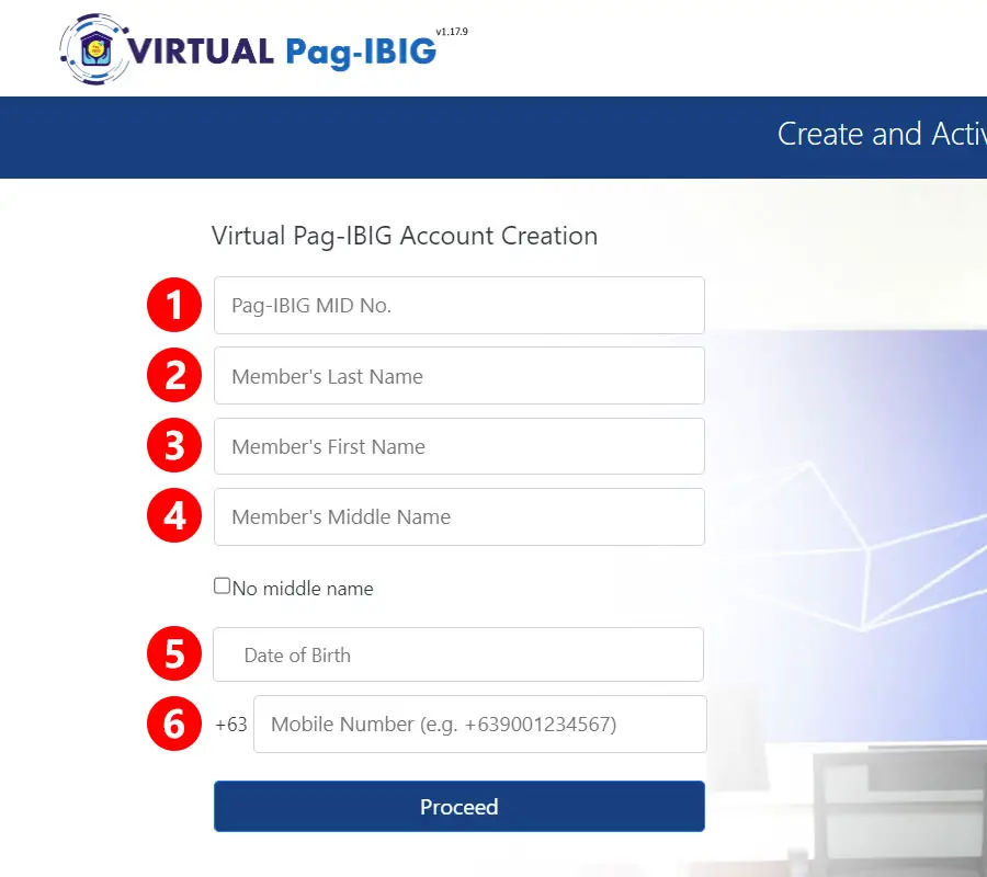 Virtual Pag-IBIG account creation