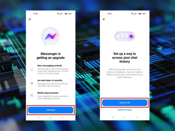 end to end encryption message on messenger
