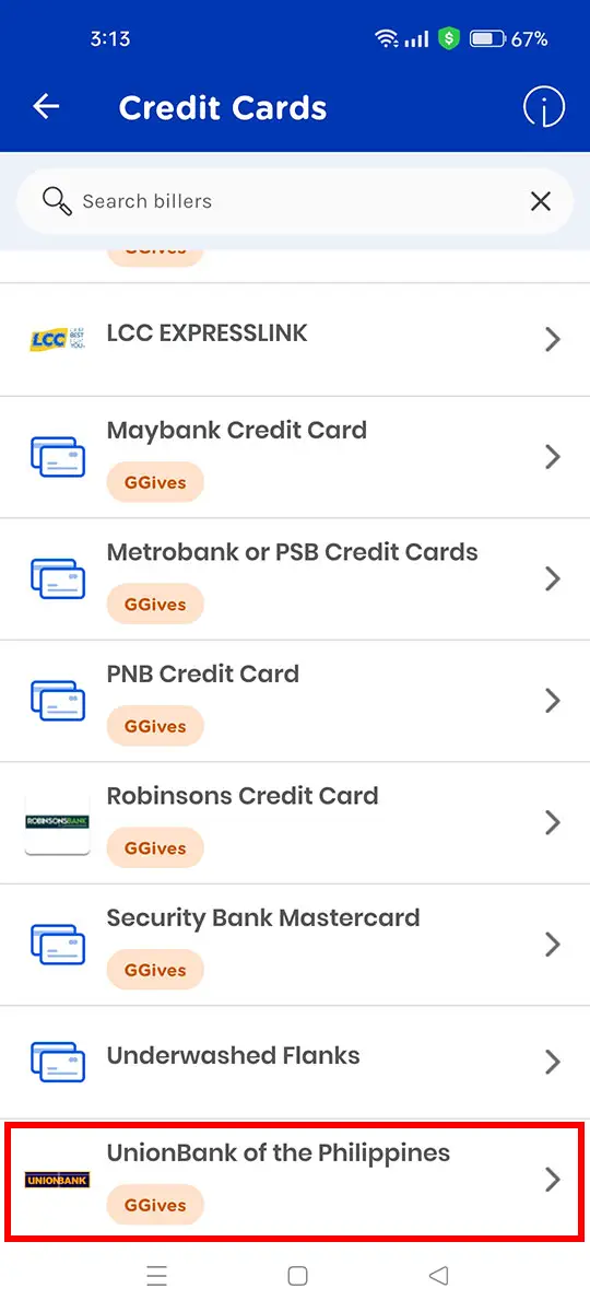 How to pay your Citibank credit card via GCash