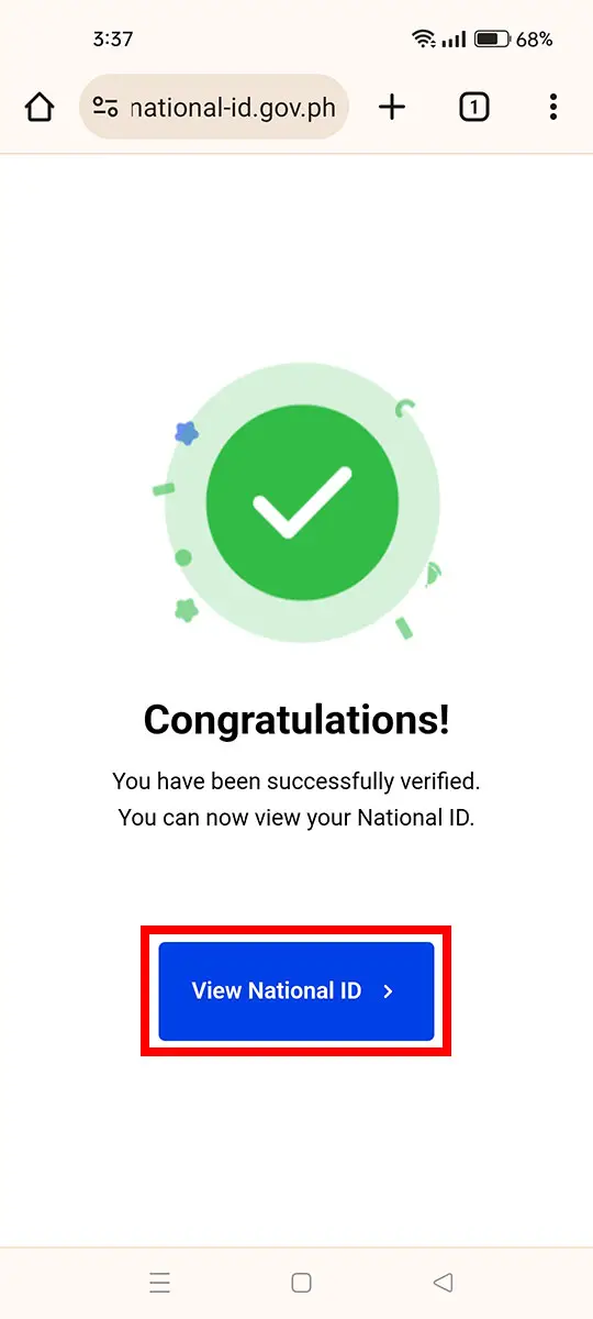 View your National ID