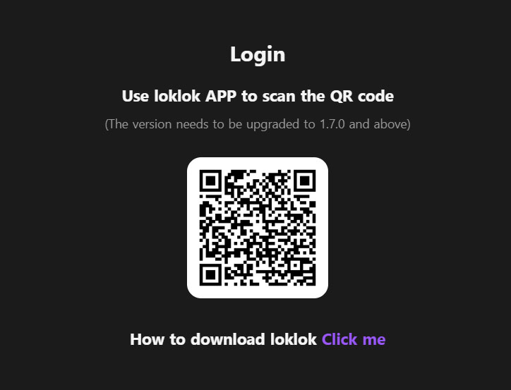 Loklok QR code