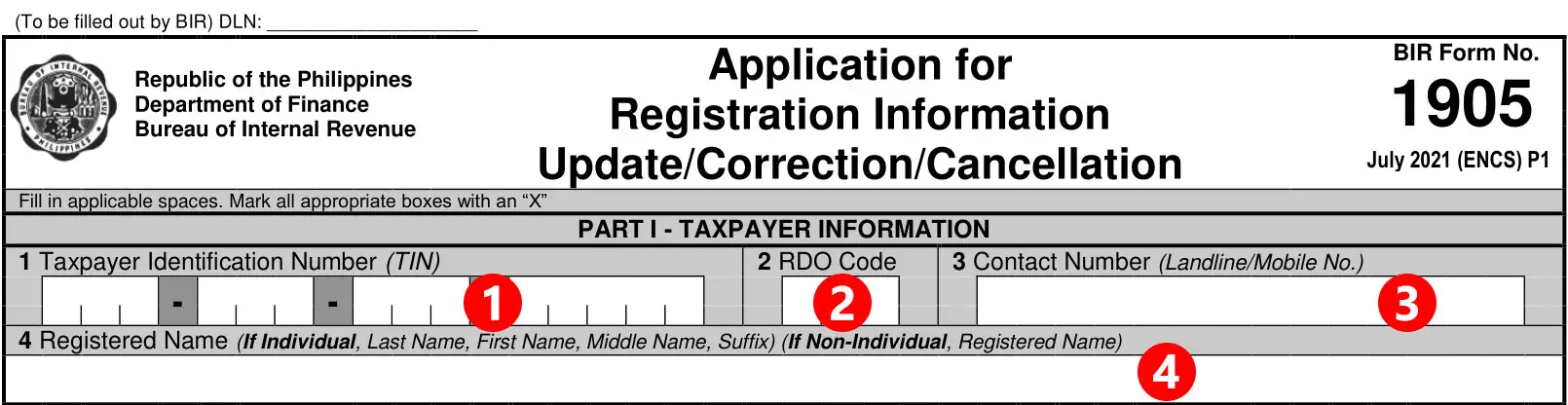 Taxpayer information