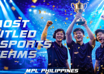 Most titled esports teams in MPL Philippines celebrating championship with trophy – 1xBet