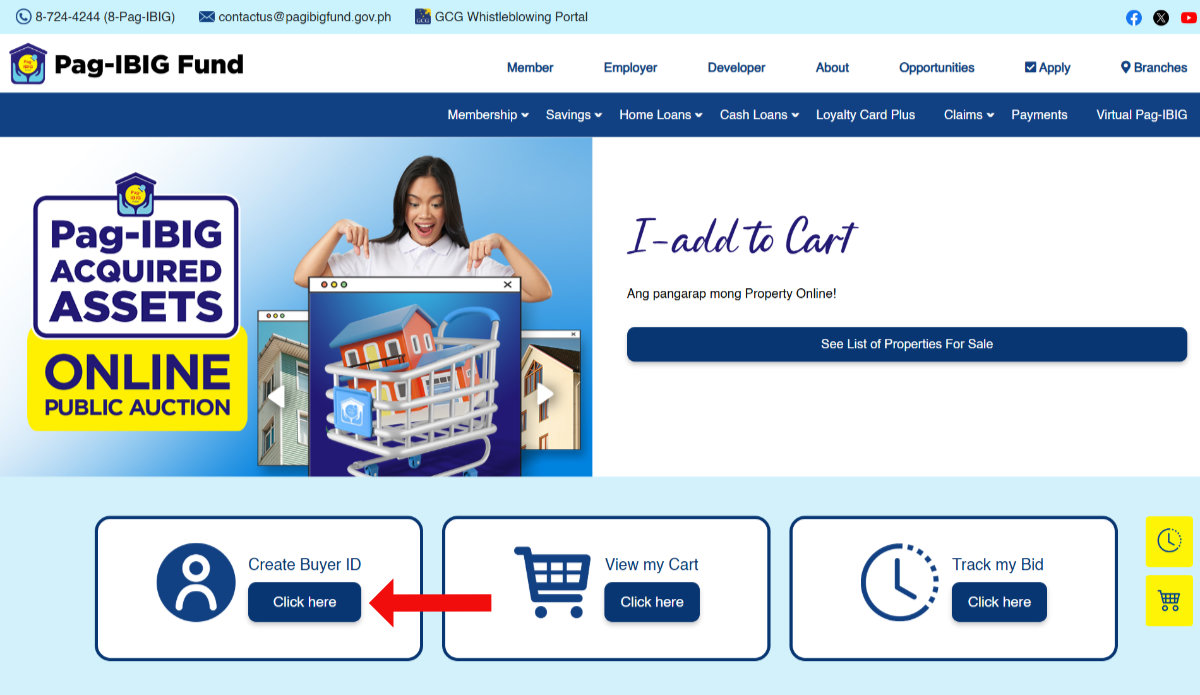 Pag-IBIG Acquired Assets Online Public Auction