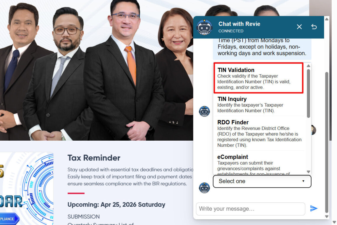 Tin Validation Slip Example How to Get a TIN Verification Slip From the BIR (2026 Updated Guide ...