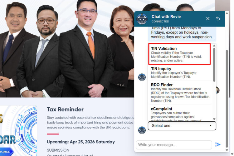 Tin Validation Slip Example How to Get a TIN Verification Slip From the BIR (2026 Updated Guide ...