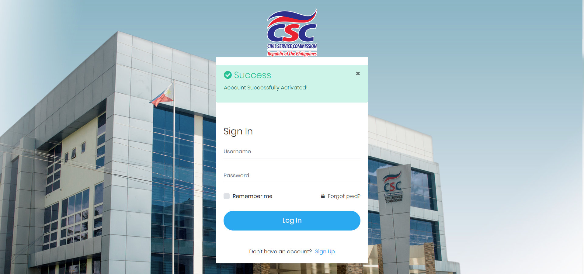 OCSEAS account sign in