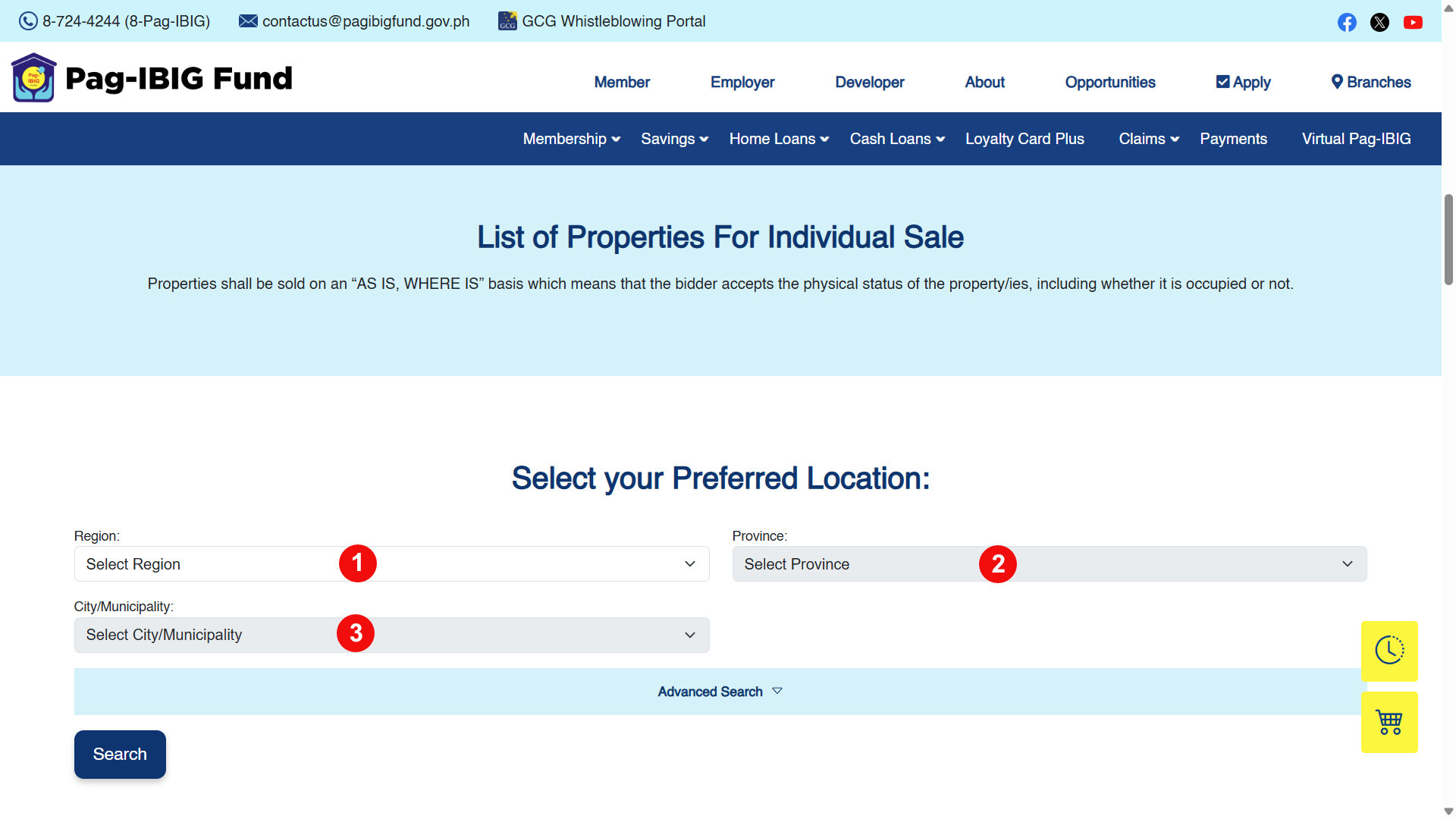 Pag-IBIG OPA List of Properties for Individual Sale