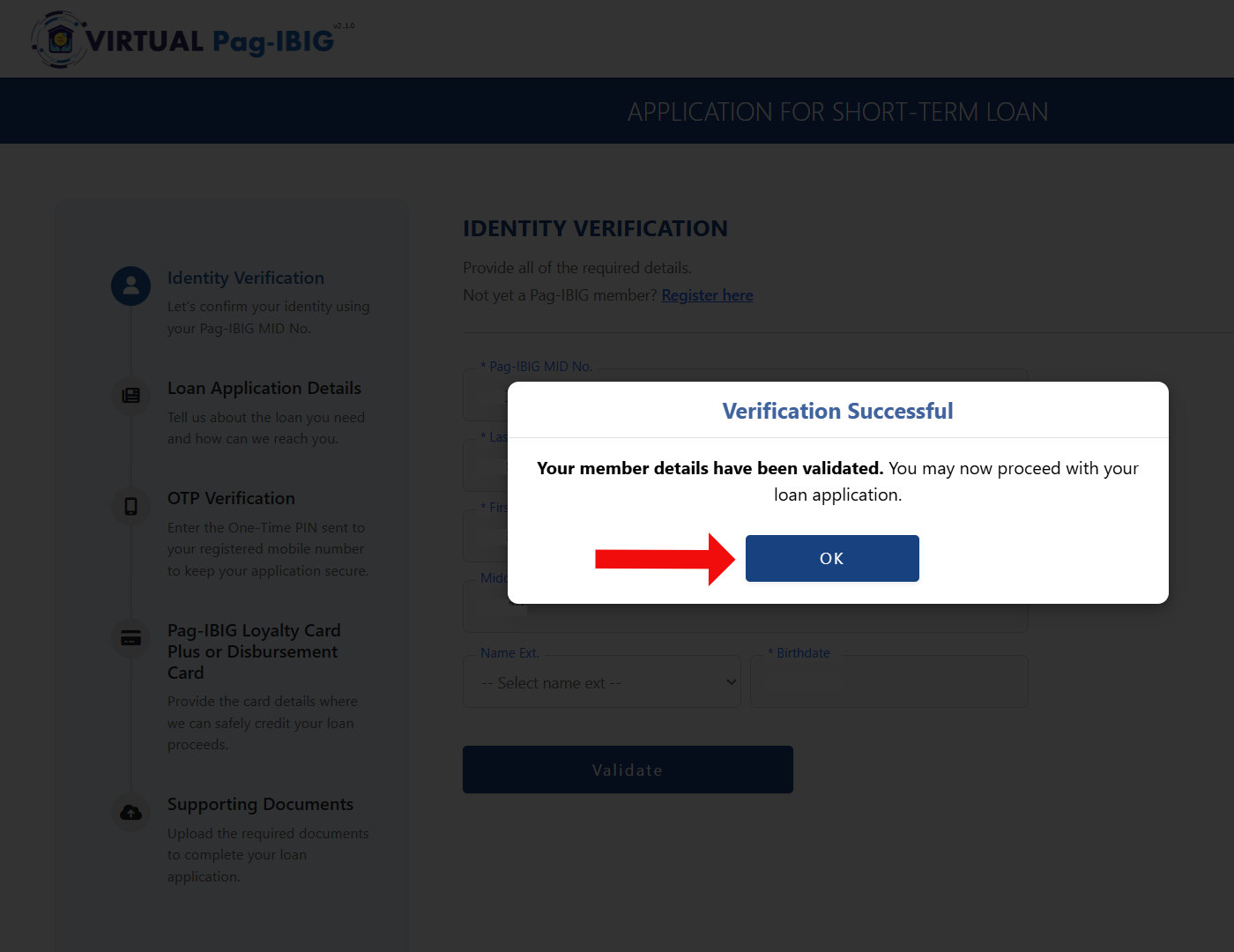 Verification successful