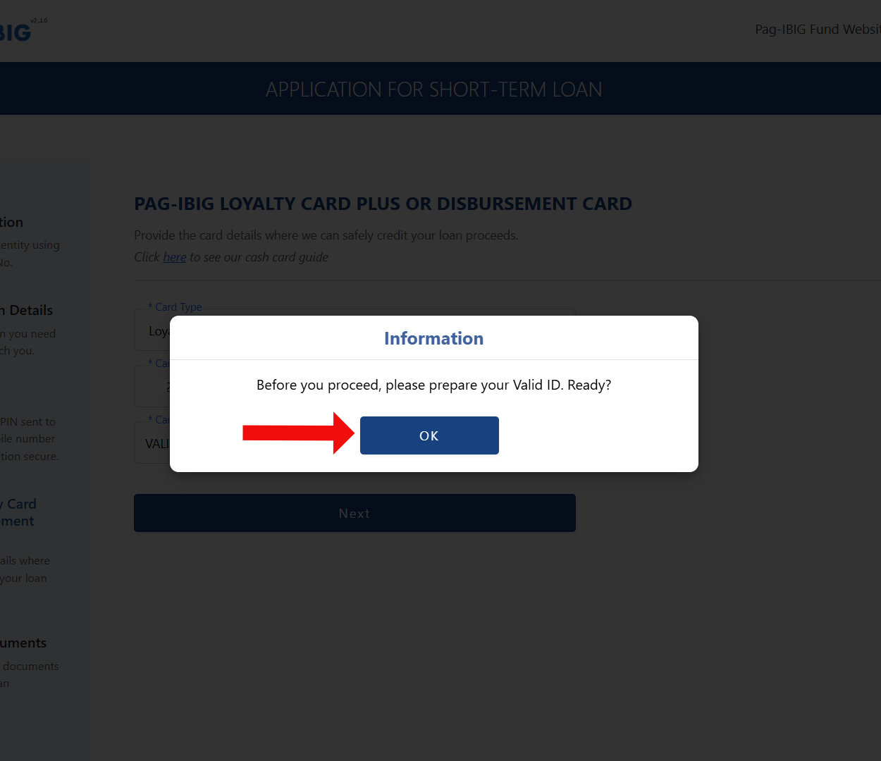 Prepare valid ID