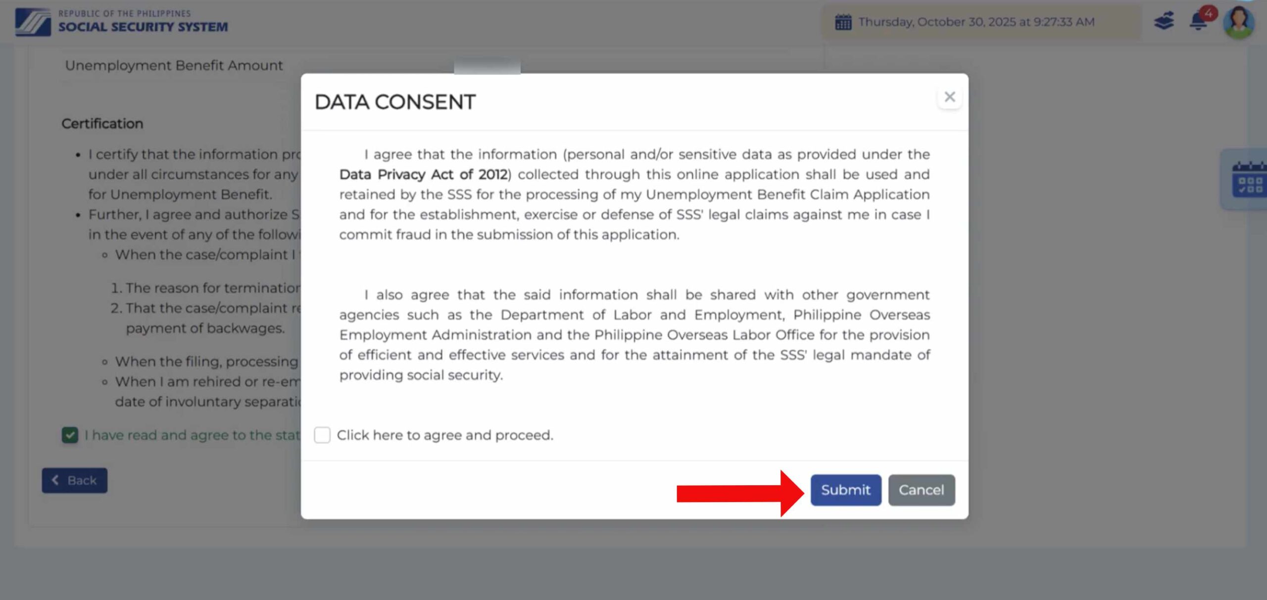 Data consent