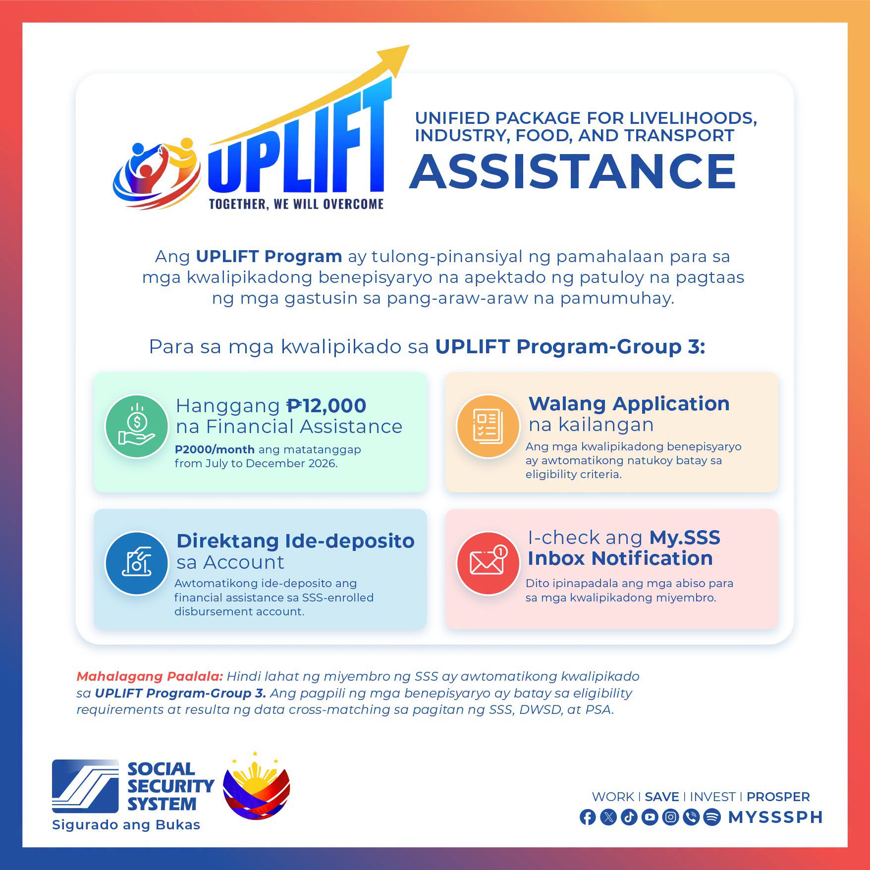 SSS UPLIFT advisory