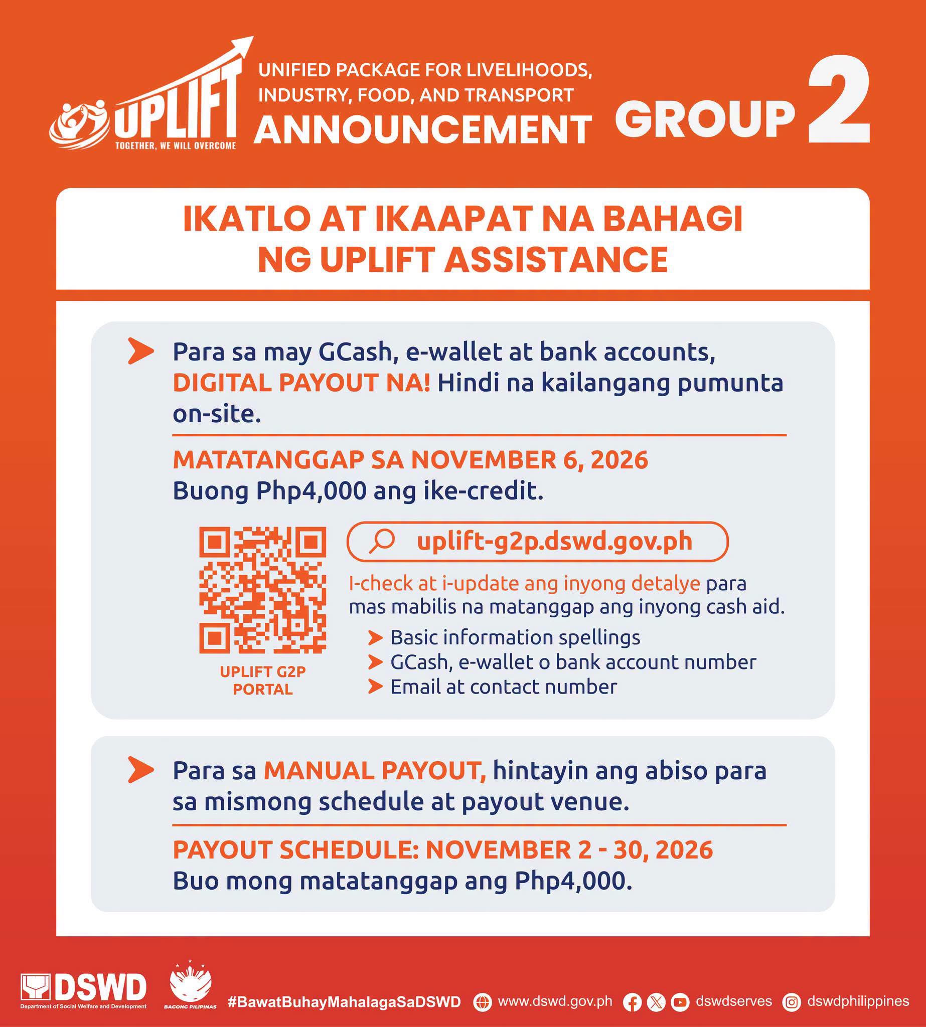 UPLIFT Group 2 announcement